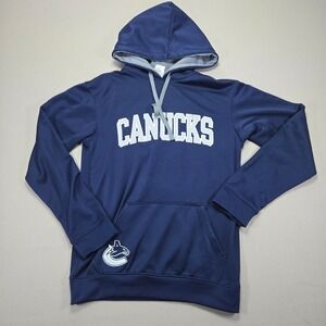 NHL Vancouver Canucks Hoodie Pullover Sweatshirt Hockey Graphic‎ Mens Small
